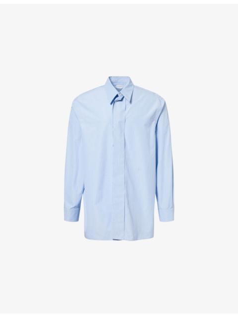 Bottega Veneta Fine-Stripes Relaxed-Fit Cotton Shirt