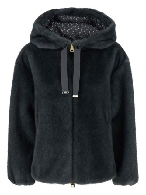 Herno hooded faux-fur jacket