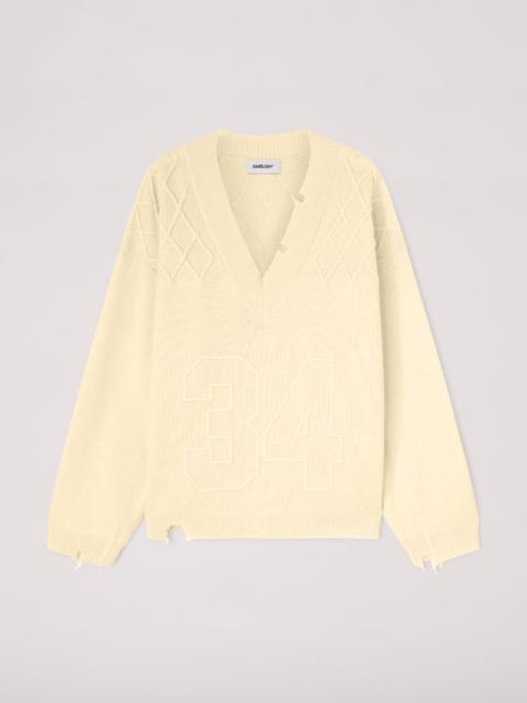 Ambush DESTROYED RIB KNIT SWEATER