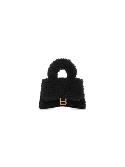 furry hourglass xs handbag with strap