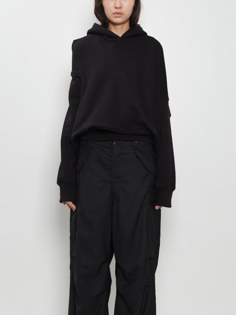 Junya Watanabe Cotton French Terry Asymmetrical Hoodie
