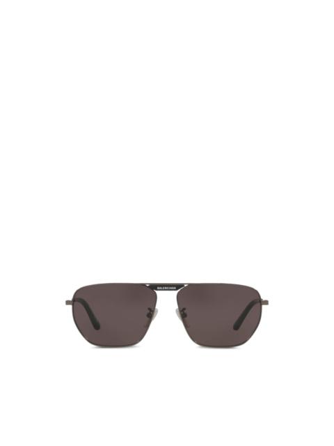 BALENCIAGA rectangle-frame sunglasses