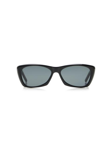Rectangle-Frame Sunglasses black