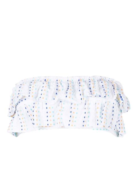 Solid & Striped The Kaia bardot ruffle bikini top