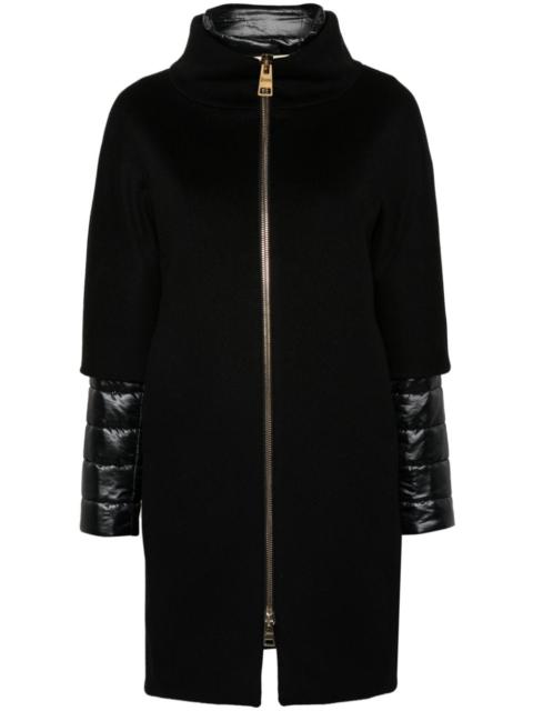 Herno detachable-panels virgin-wool coat