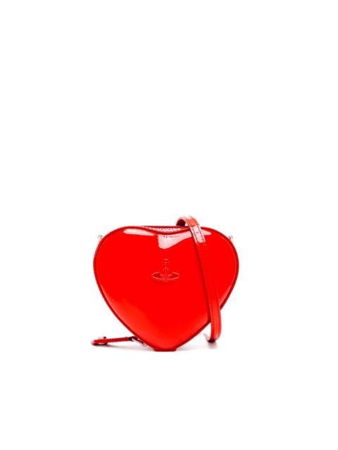 Vivienne Westwood mini heart patent crossbody bag
