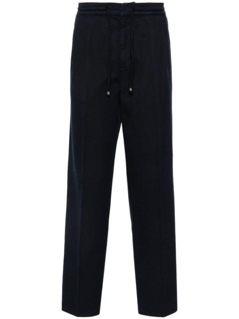 Brunello Cucinelli pressed-crease loose-fit trousers