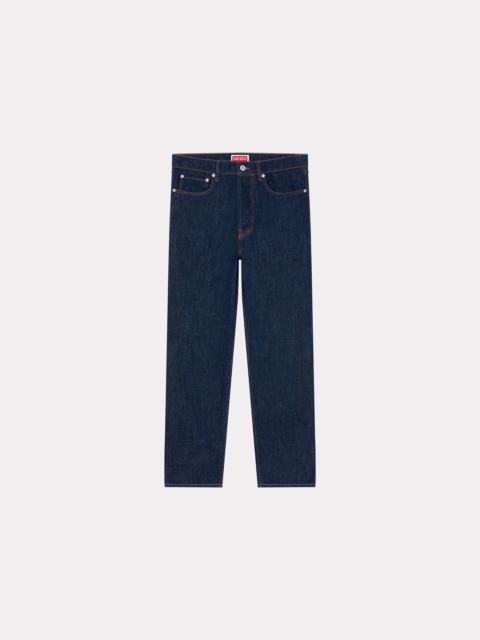 KENZO ASAGAO 'Year of the Dragon' straight-leg cropped jeans