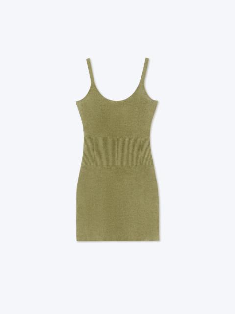 ALFIA - Chenille knit mini dress - Pistachio