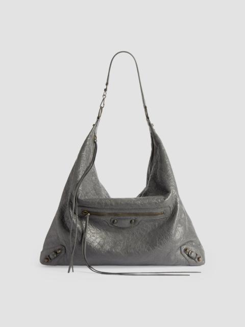 BALENCIAGA Women's Le City Large Hobo Bag - Volcanic Rock