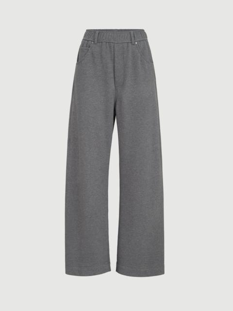 Brunello Cucinelli Cotton smooth French terry trousers