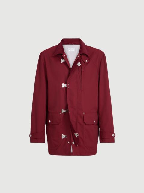 Brunello Cucinelli Water-resistant techno cotton gabardine outerwear jacket with hook fastening