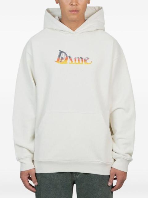 Dime logo-print hooded sweatshirt