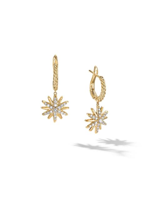 DAVID YURMAN Women's Starburst Drop Earrings in 18K Yellow Gold with Diamonds - Diamond
