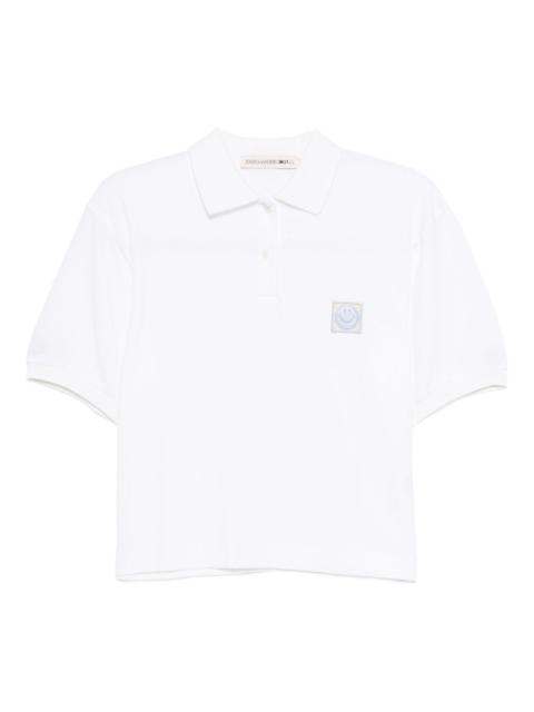 Joshua Sanders piquet smiley polo shirt