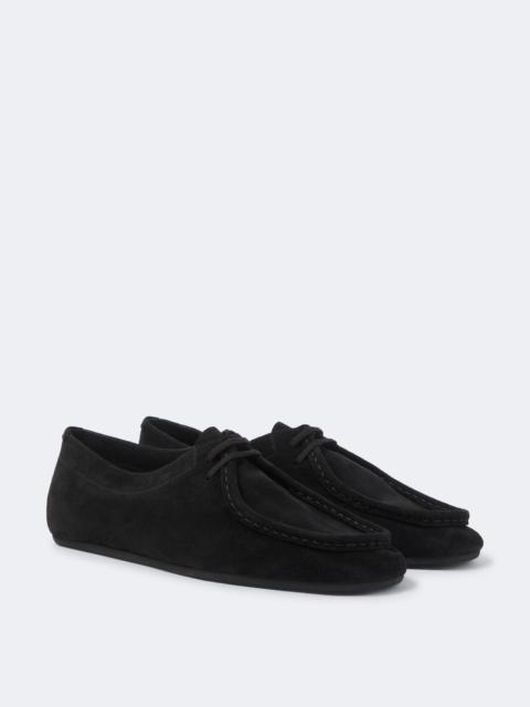 Jil Sander Hood suede moccasins