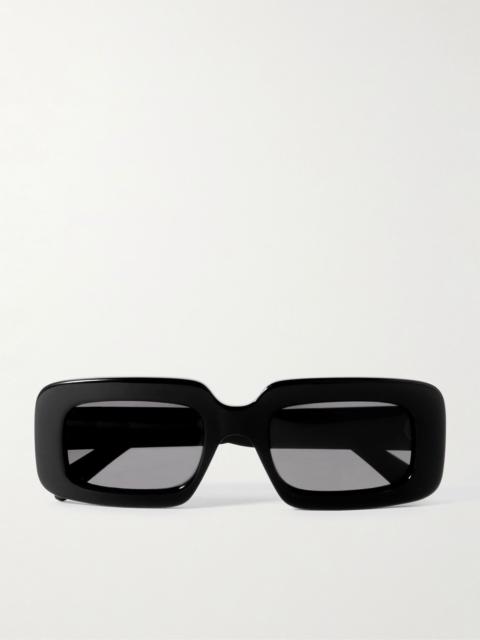 CELINE Rectangular-Frame Acetate Sunglasses Black