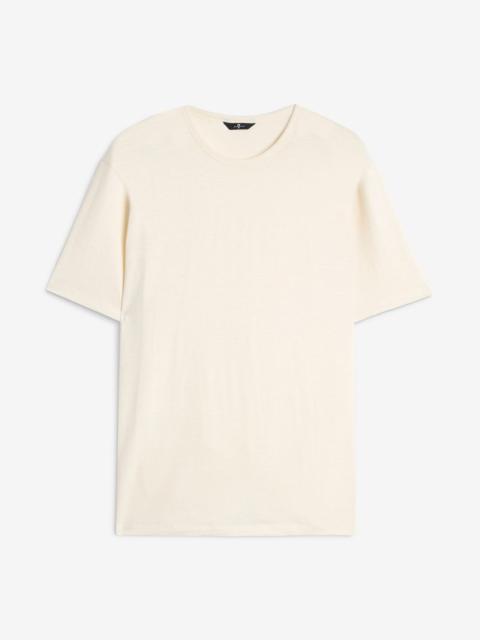 7 For All Mankind Linen Tee in White