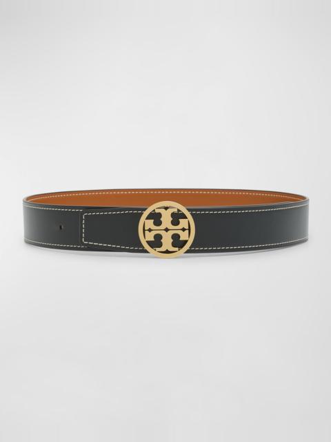 TORY BURCH Miller Reversible Smooth Leather Belt