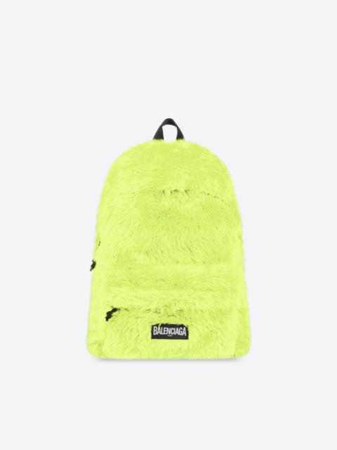 BALENCIAGA Women's Fluffy Xxl Backpack in Fluo Yellow