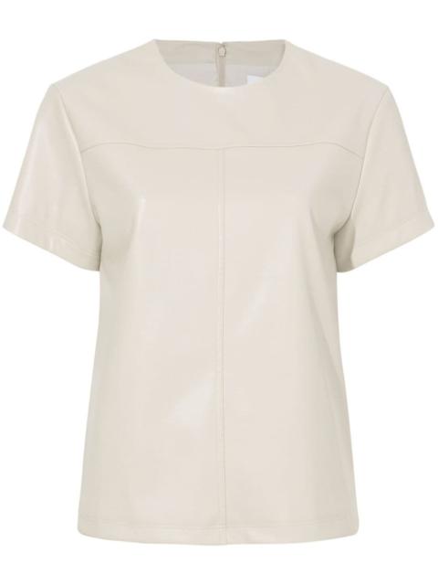 Proenza Schouler Tessa faux-leather T-shirt