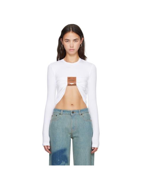 Jean Paul Gaultier White 'The Label' T-shirt