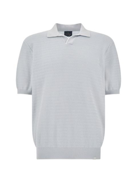 Paul & Shark open-collar cotton T-shirt