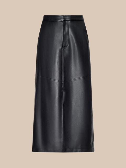 L'AGENCE Arlena Vegan Leather Mini Skirt
