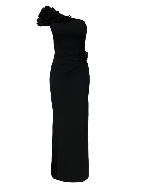 Dress The Population Women's Aubrielle ​Asymmetric Gown - Black
