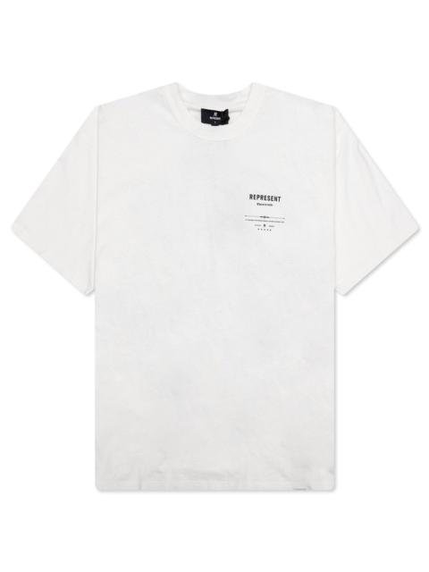 REPRESENT REVERE MANOR T-SHIRT - AGED WHITE