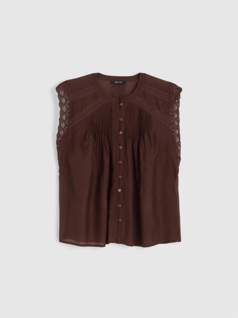 Madewell Lace-Trim Sleeveless Top