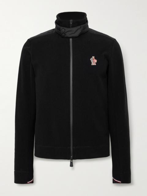 Moncler Grenoble Logo-Appliquéd Shell-Trimmed Fleece Jacket