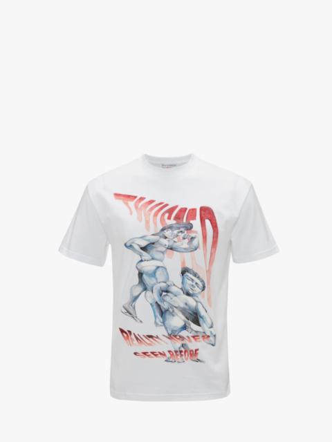 JW Anderson POL ANGLADA PRINT T-SHIRT