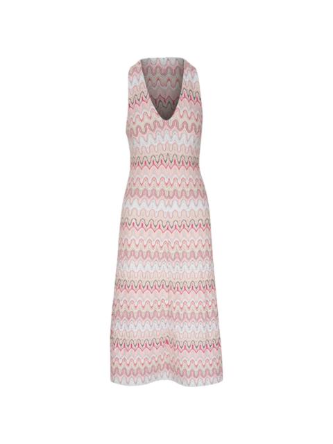 zigzag a-line dress