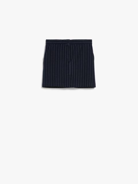 Max Mara KIRSCH Pinstriped jersey mini skirt