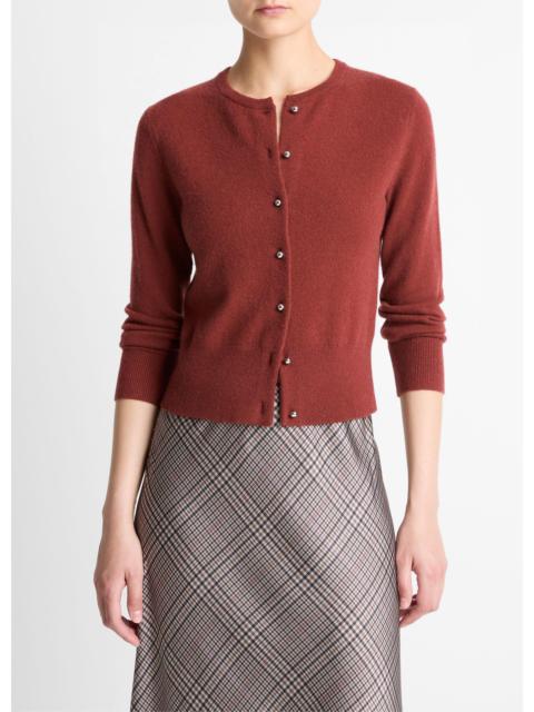 Vince Metal-Button Wool & Cashmere-Blend Cardigan