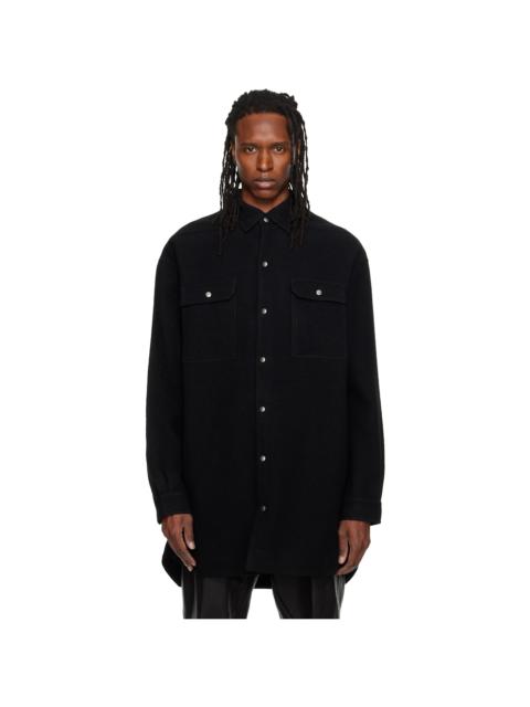 Rick Owens Black Tower Oversized Overshirt