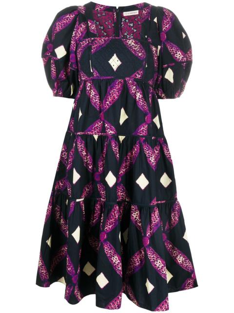 ULLA JOHNSON printed day dress