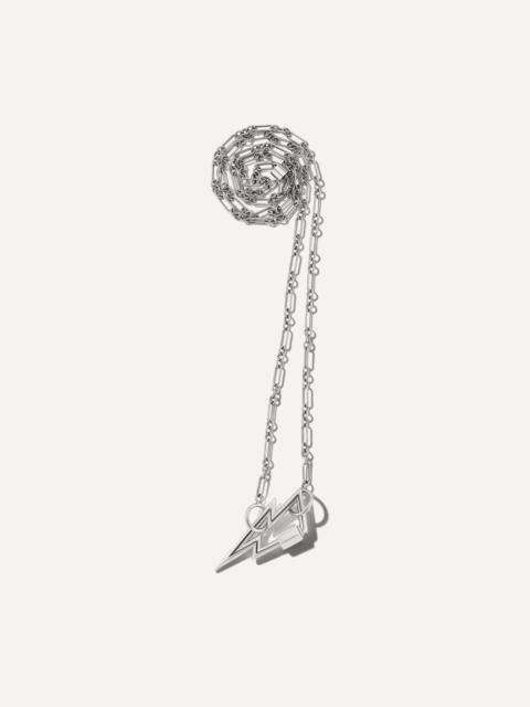 MARLA AARON Silver Old World Chain and Botlock Necklace