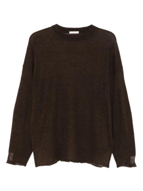 HAIKURE frayed-hemline round-neck sweater