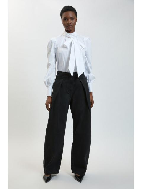 KAREN MILLEN Denim Barrel Leg Jean