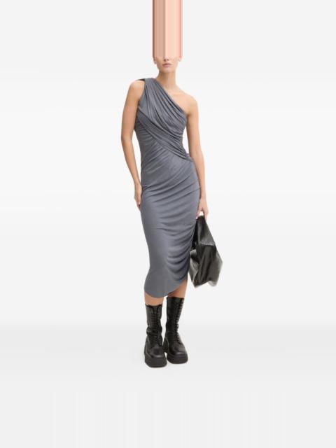 Rick Owens Lilies one-shoulder draped midi dress