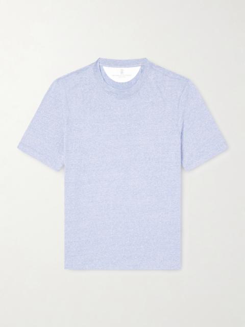Brunello Cucinelli Slub Linen and Cotton-Blend Jersey T-Shirt