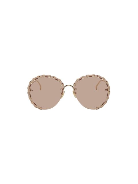 Chloé Gold Braided Sunglasses