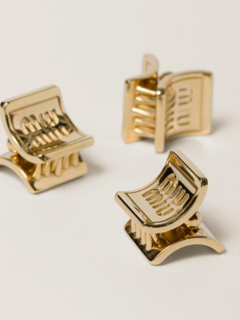 Miu Miu Metal claw clips