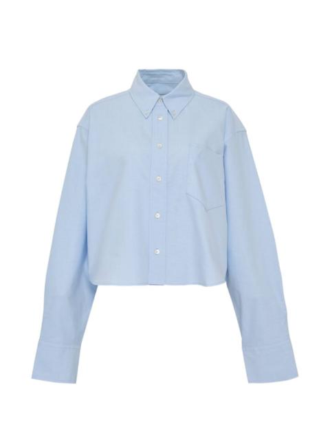 AMI Paris oversized cropped shirt