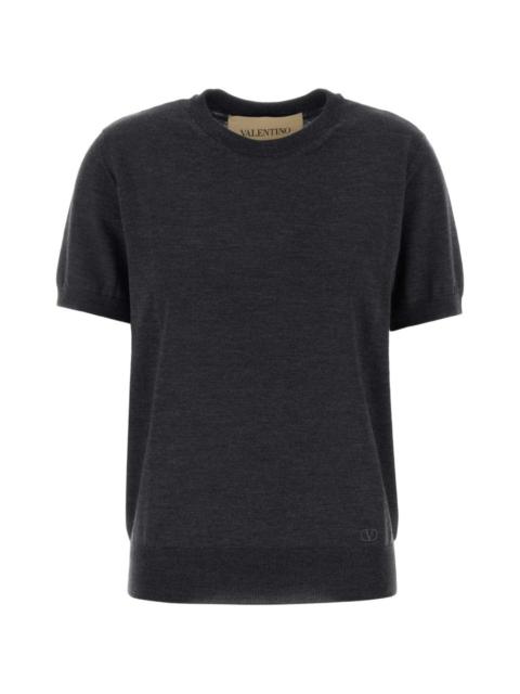 Valentino short-sleeve VLogo sweater