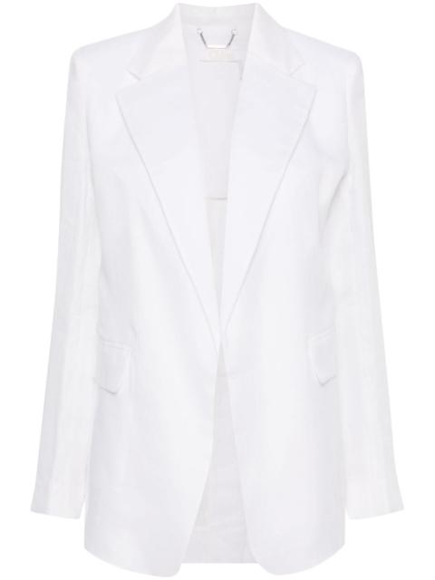 Chloé open-front ramie blazer