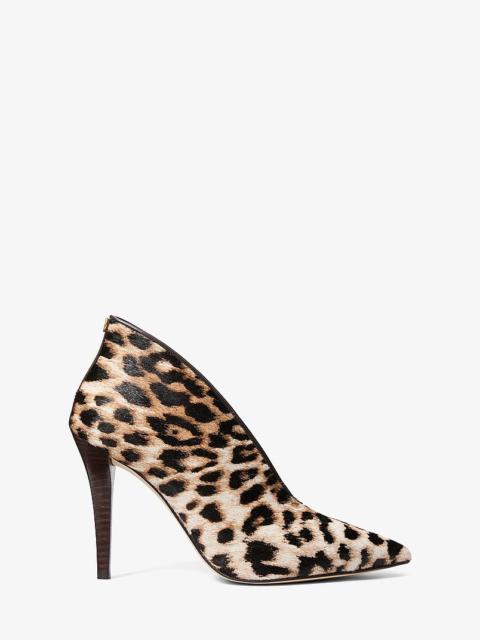 MICHAEL KORS Tonya Leopard Print Calf Hair Pump