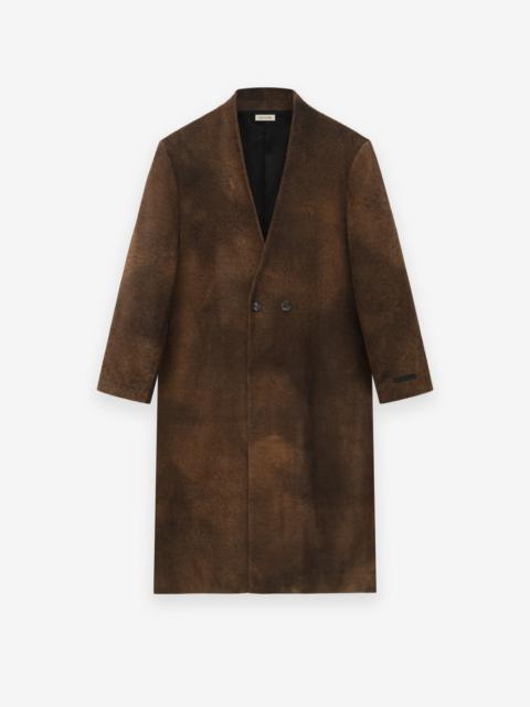 Fear of God Leather Lapelless Coat